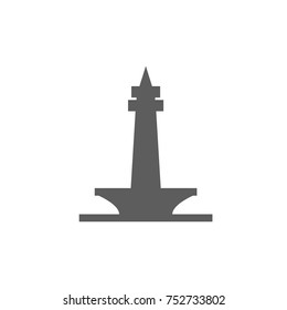 Indonesia landmark icon vector