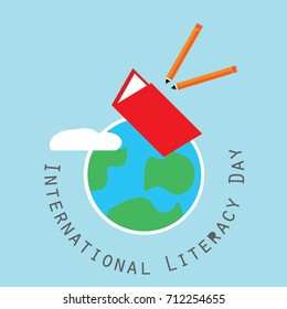 Indonesia Literacy Day Logo Vector Template Design