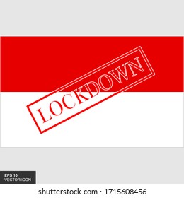 Indonesia lockdown preventing coronavirus spread or outbreak. covid-19 indonesia precaution to lock down virus infection