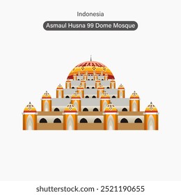 Indonesien Makassar, Asmaul Husna 99 Kuppelmoschee