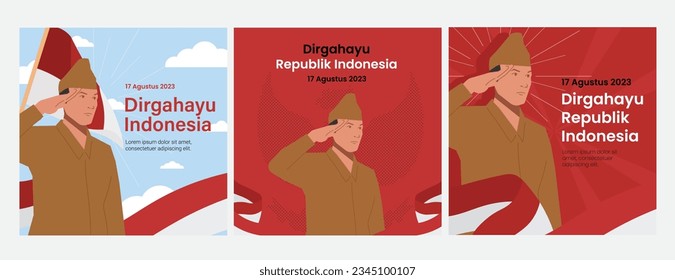 indonesia man heroes respectful salute flag independence day social media post