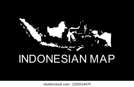 Indonesia Map for App, Art Illustration, Website, Pictogram, Infographic or Graphic Design Element. Vector Illustration