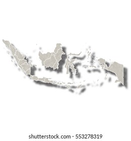 Indonesia map city icon