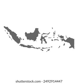 Indonesia map design template vector