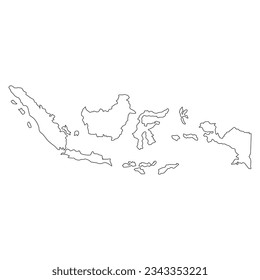 Indonesia map icon vector illustration simple design