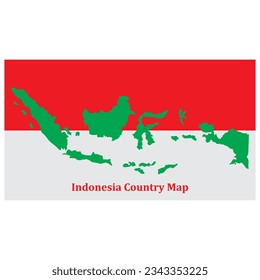 Indonesia map icon vector illustration simple design