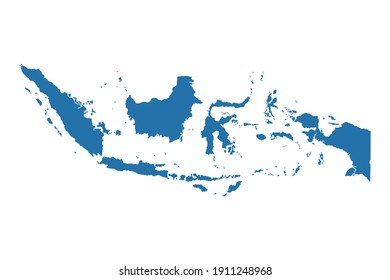indonesia map vector. indonesian symbol vector illustration