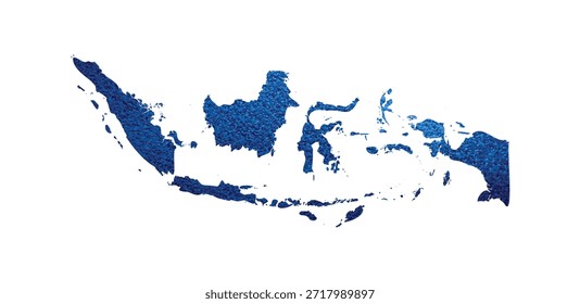 Indonesia map vector on white background