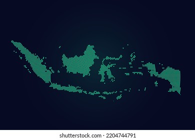 Indonesia Map World Map Vector Template Stock Vector (Royalty Free ...