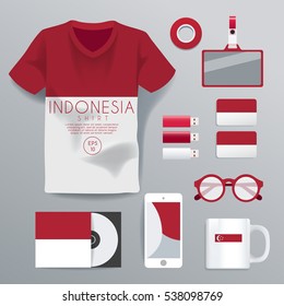Indonesia : National Corporate Products : Vector Illustration