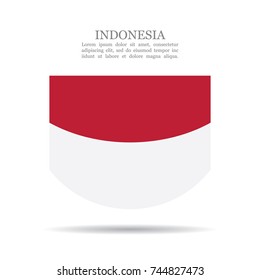 Indonesia national flag vector icon
