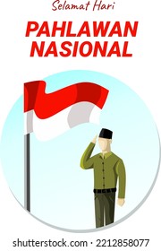 Indonesia National Hero Pahlawan Day Illustration