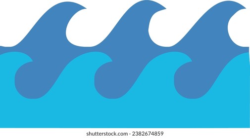 indonesia, october 31, the water waves are mostly blue