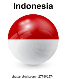 bandera oficial del estado de indonesia