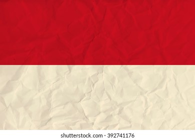 Indonesia paper  flag