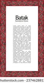 Indonesia Pattern Gorga Batak illustration design