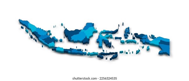 Indonesia political map of administrative divisions