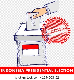 indonesia presidential  election, vector