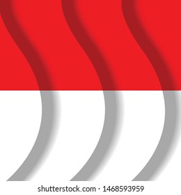 indonesia red and white flag