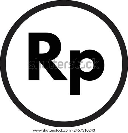 Indonesia Rupiah icon isolated on white background . Indonesia currency symbol vector