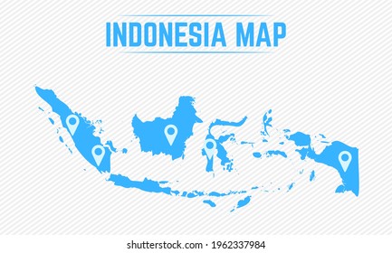 Indonesia Simple Map Map Icons Stock Vector (Royalty Free) 1962337984 ...