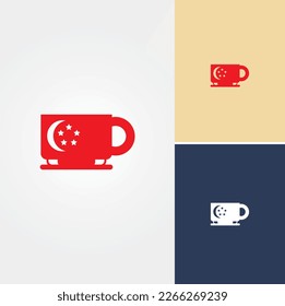 Indonesische Tee-Logo-Design-Vektorgrafik