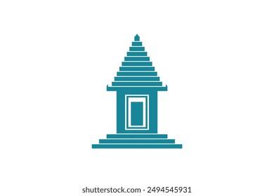 Forma de Vector del templo de Indonesia
