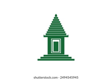 Forma de Vector del templo de Indonesia