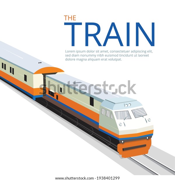 Indonesia Train -  Transportation template.\
Vector illustration