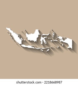 Indonesia vector country map silhouette