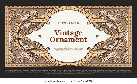 indonesia vintage ornament design layout idea