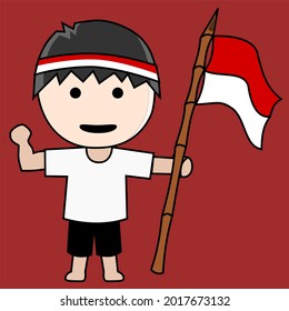 A Indonesia warrior that defend independence icon
