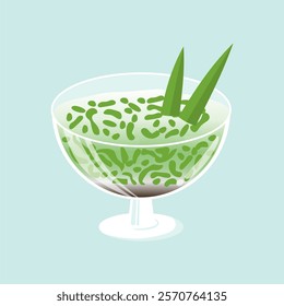 Indonesiam Food Es Cendol Illustration