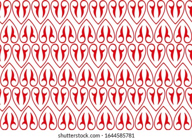 diseño de fondo de batido abstracto indonesio con color rojo