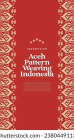 Indonesian Aceh Pattern Weaving Illustration svg