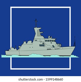 Indonesian Army battleships in the animated version of the chibi
