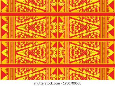 Indonesian, Bali motifs with very distinctive patterns. vector EPS 10