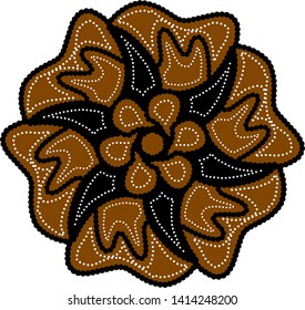 Indonesian batik background. Vector illustration