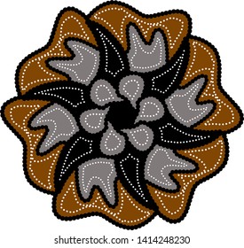 Indonesian batik background. Vector illustration
