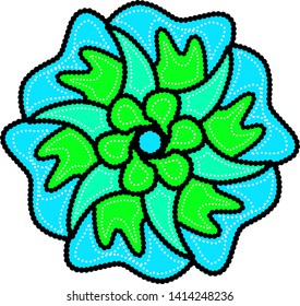 Indonesian batik background. Vector illustration