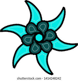 Indonesian batik background. Vector illustration