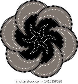 Indonesian batik background. Vector illustration