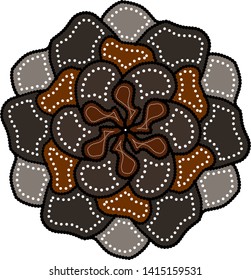 Indonesian batik background. Vector illustration