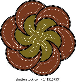 Indonesian batik background. Vector illustration
