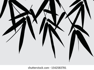 Indonesian batik with bamboo leaf motif