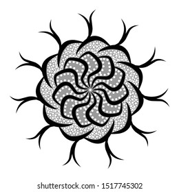 Indonesian batik beautiful flower motif