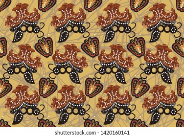 Indonesian batik designs with various styles