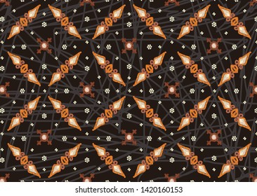 Indonesian batik designs with various styles