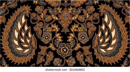 Indonesian batik motif called Sidomukti Garuda