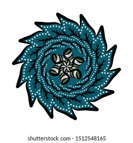 Indonesian batik motif designs. Vector illustration